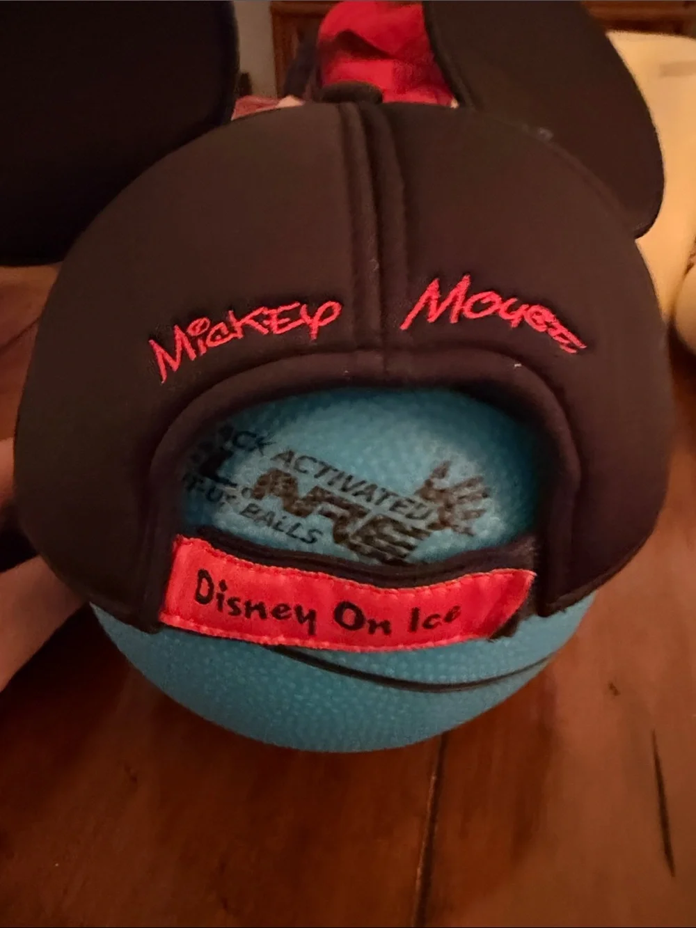 Kids Black Character Ear Cap with Face Detail